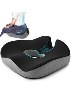 Memory Foam Donut Seat Cushion Tailbone Pain Relief Hemorrhoid Pillow